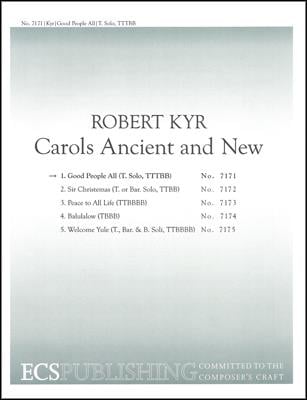 Carols Ancient and New: No. 1 Good People All